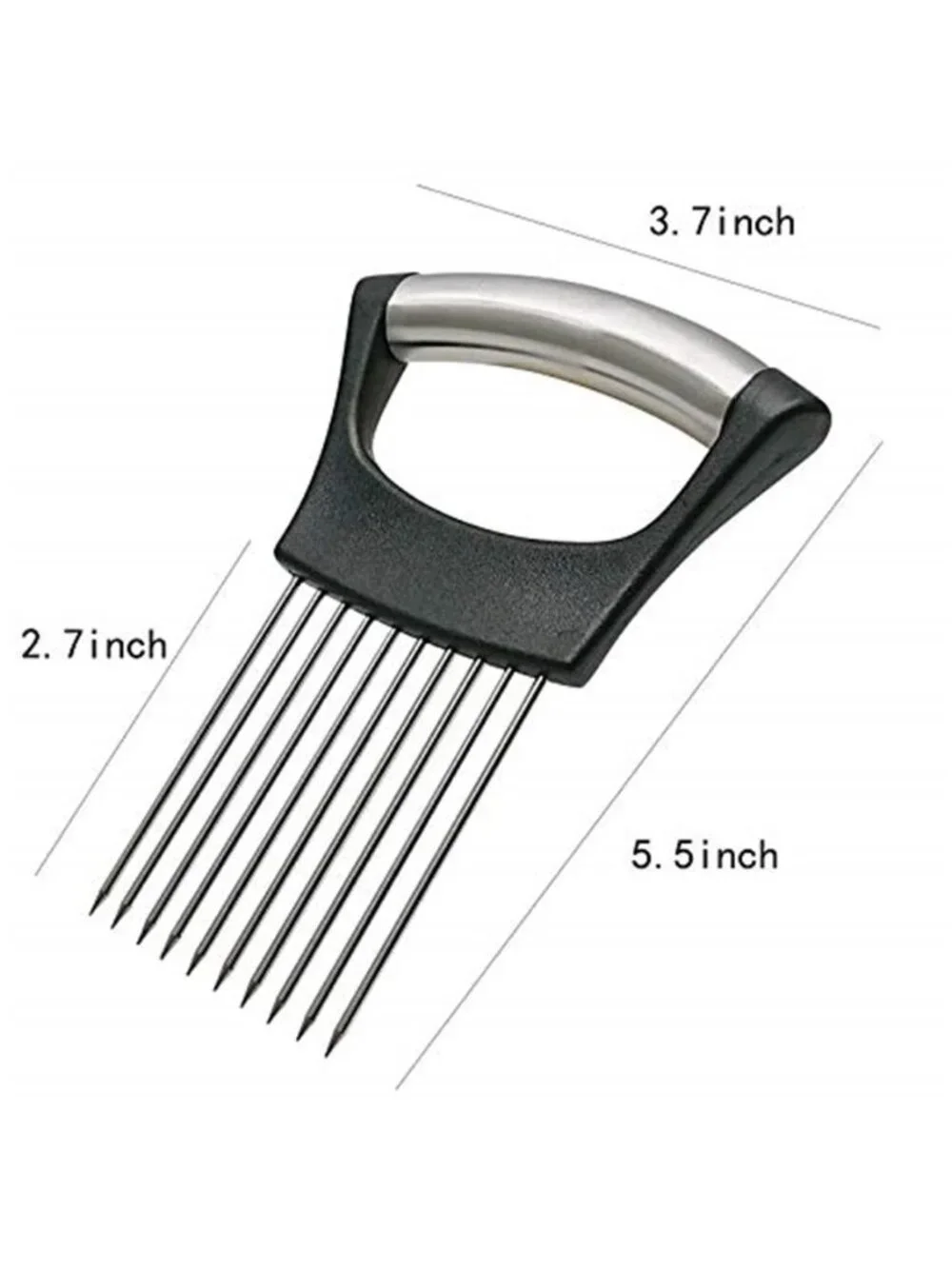 Stainless Steel Onion Holder for Slicing,Onion Slicer Holder,Onion Cutter for